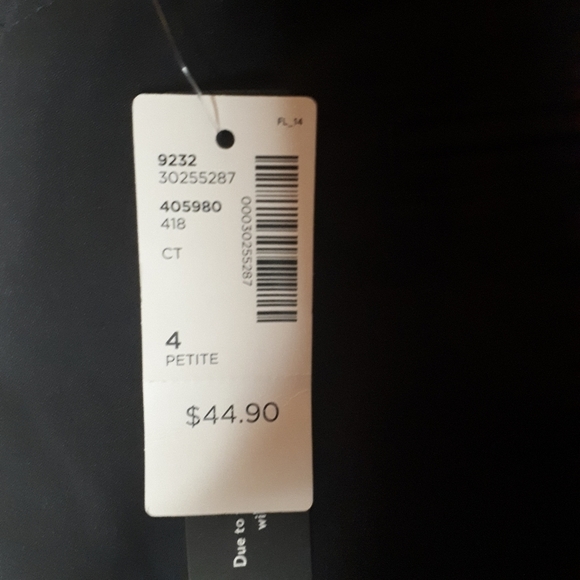 Women's Navy Reitman's Dress Pants - Picture 3 of 5